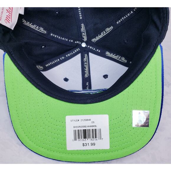 NWT MITCHELL & NESS Atlanta Hawks Reload 2.0 Snapback HWC Cap OSFM *Minor Flaw* - Picture 9 of 12